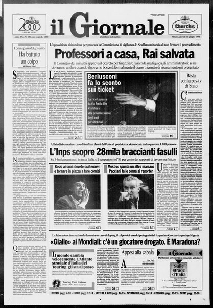 Il giornale : quotidiano del mattino